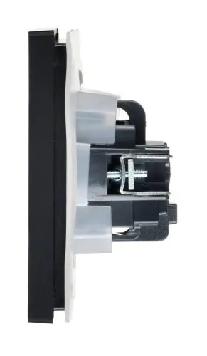 Розетка СП FORTE&PIANO 16А IP44 FP121 с заземл. защ. шторки с крышкой винт. крепл. черн. IEK FP-R16-16-44-K02 фото 4