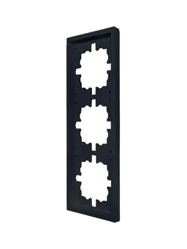 Рамка 3-мест. горизонт. ZIMA черн. бархат LEZARD 704-4200-148 фото 2