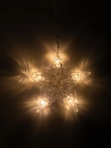 Гирлянда Бахрома "Арка" (с насадками-звездами) ICLD136WW-C-ST 136LED 2.5х1.2м 8режимов IP20 тепл. бел. SHLights 4690601054234 фото 2