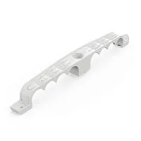 Держатель труб d20мм для прямого монтажа двусторон. на 8 мест сер. (уп.20шт) Промрукав PR13.03293