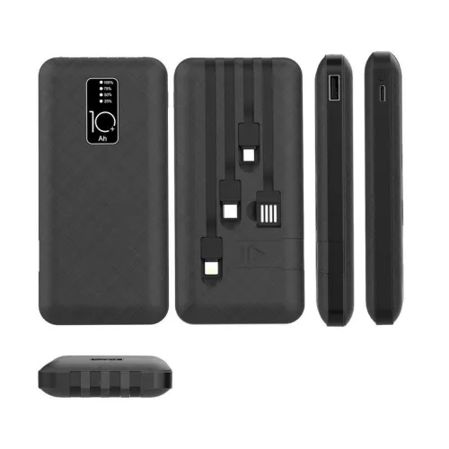 Устройство зарядное портативное Power Bank (аккумуляторная батарея) 10000мА.ч черн. Rexant 30-2038 фото 2