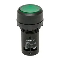 Кнопка SW2C-10D с подсветкой зел. NO EKF sw2c-md-g