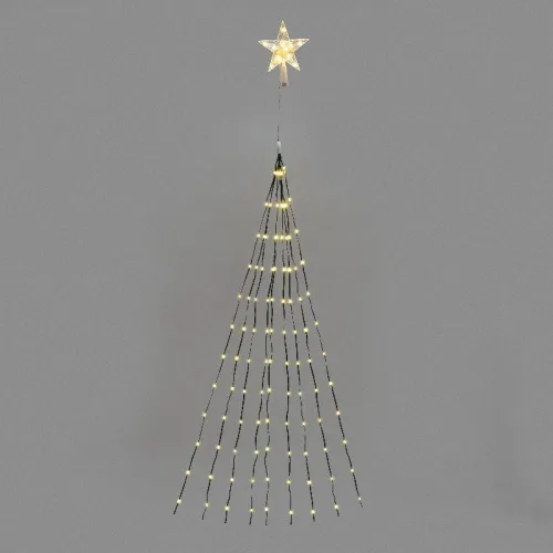 Гирлянда светодиодная из росы с макушкой на елку 9 нитейх2м 200LED тепл. бел. эффект водопада 230В Neon-Night 315-896 фото 3