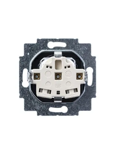 Розетка Levit с заземл. с защ. шторками 16А серебр./дым. черн. ABB 2CHH203457A6070 фото 4