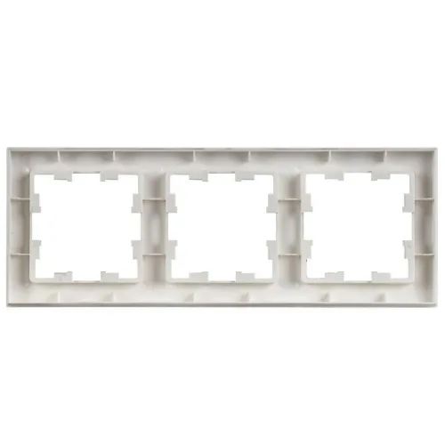 Рамка 3-м BRITE РУ-3-БрАБ арктич. бел. IEK BR-M32-K91 фото 2