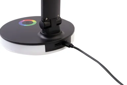 Светильник светодиодный настольный UF-822 C02 7Вт димм. 3 цвет. темп. RGB ночник черн. Ultraflash 15177 фото 7