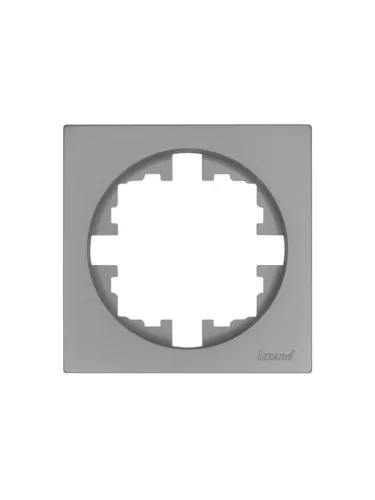 Рамка 1-м OSEN горизонт. квадрат сер. матов. LEZARD 743-7400-146