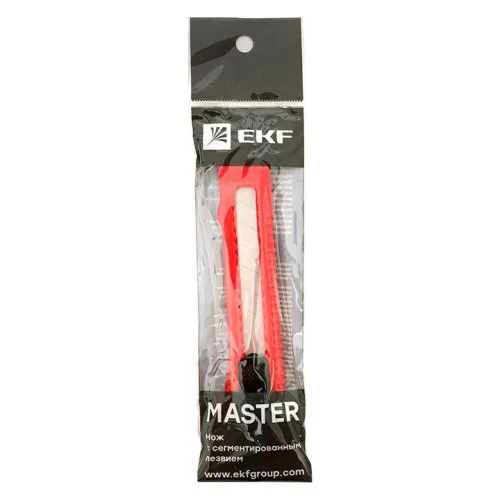 Нож с сегментированным лезвием 18мм НСМ-20 Master EKF ncm-20-ms фото 3