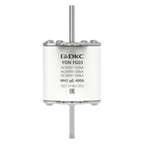 Предохранитель YON ножевого типа FG3 с одинарной индикацией 400А DKC 1FG03-0400 фото 2