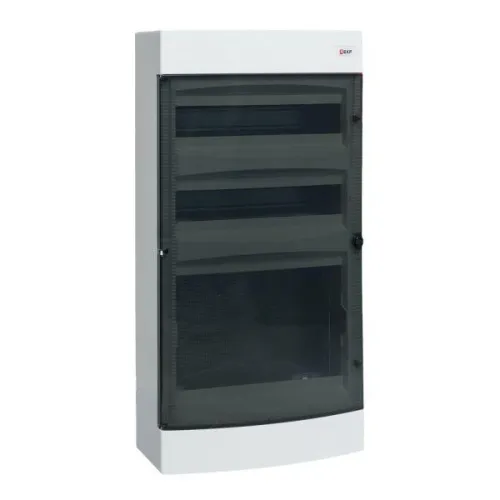 Щит комбинированный Unix 2х18мод. + 1 монтаж. плата 4 габарит IP41 прозр. дверь PROxima EKF ux-2x18+1m-n