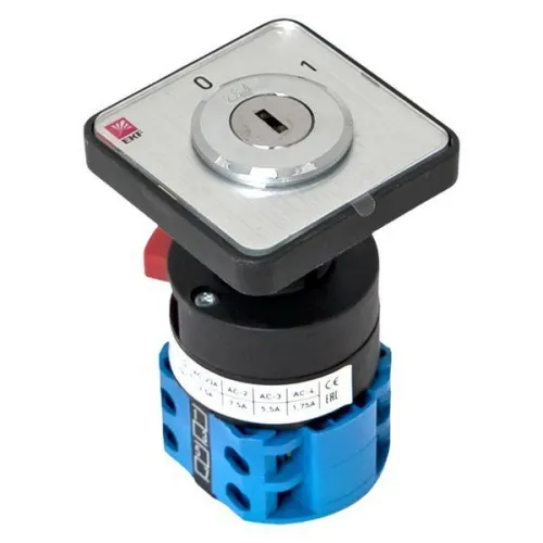 Переключатель кулачковый ПК-1-113 3п 10А "0-1" с ключом EKF pk-1-113-10 фото 10