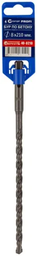 Бур по бетону Profi двойн. резьба SDS-Plus 8х210мм Cutop 40-8210 фото 2