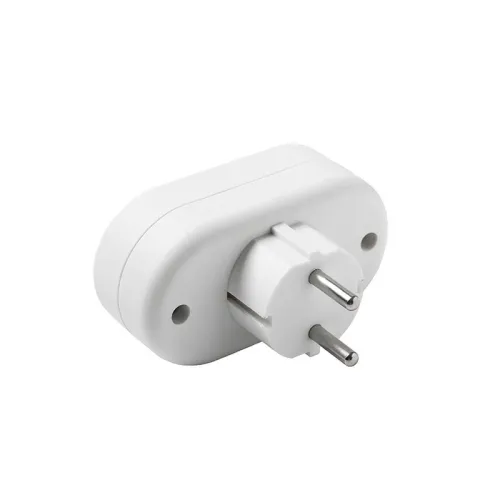 Разветвитель 2-м без заземл. 10А 2200Вт 250В плоский бел. DОМТОК 2651 фото 5