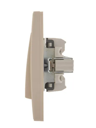 Выключатель 2-кл. СП Rain IP20 с подсветкой крем. LEZARD 703-0303-112 фото 2