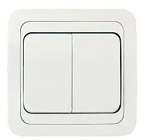 Выключатель 2-кл. СП Mimoza 10А IP20 бел./бел. Makel 12003