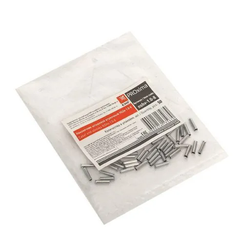 Наконечник штыревой втулочный НШв 1.0-8 (уп.50шт) PROxima EKF nshv-1.0-8 фото 3