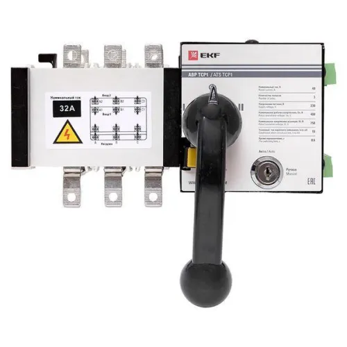 Устройство автоматического ввода резерва АВР 3п 32А 230В ТСР1 PROxima EKF ats-tsr1-32A-3p-pro фото 2