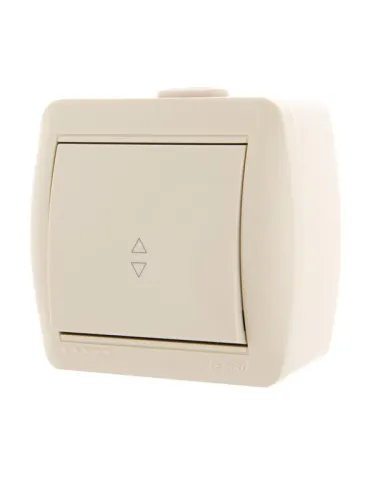 Переключатель проходной 1-кл. ОП Nata 10А IP20 крем. LEZARD 710-0300-105 фото 4