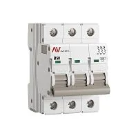 Выключатель автоматический модульный 3п B 50А 6кА AV-6 AVERES EKF mcb6-3-50B-av