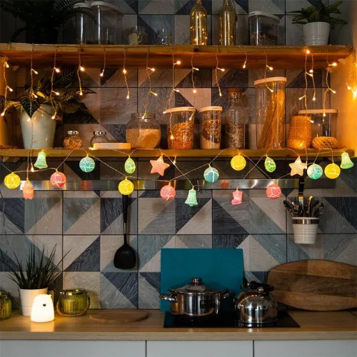 Гирлянда светодиодная "Новый год" 1.5м 10LED тепл. бел. 0.1Вт IP20 провод ПВХ прозр. элементы питания 2хAA (не в компл.) Neon-Night 303-081 фото 8