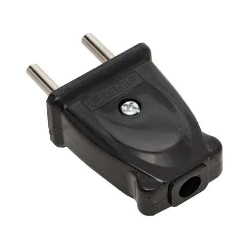 Вилка плоская 10А 250В без заземл. черн. PROxima EKF AVP10-30-rpl фото 4