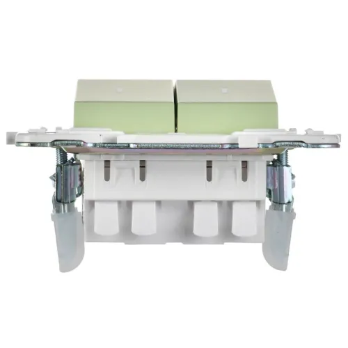 Выключатель проходной 2-кл. SKANDY 10А SK-V10G с индикацией мятный IEK SK-V22-1-10-K06 фото 4