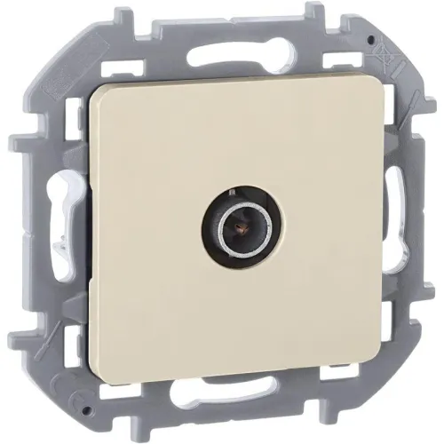 Розетка телевизионная TV Inspiria 2дБ 0-2400мГц с топологией "звезда" механизм сл. кость IEK 673851