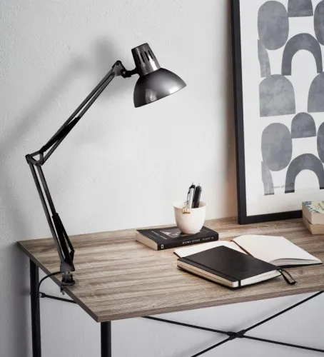 Светильник KD-312 настол. струбцина 230В 60Вт E27 черн. Camelion 10999 фото 2