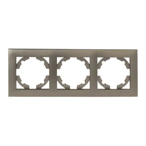 Рамка 3-м Валенсия кашемир EKF EWM-G-303-40 фото 3