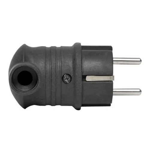 Вилка угловая 16А 2P+PE 230В IP44 каучук черн. PROxima EKF RPS-017-16-230-44-r фото 6