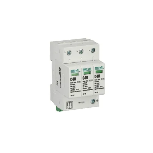 Ограничитель перенапряжения ОП-101 3п 40кА C 420В DEKraft 18017DEK