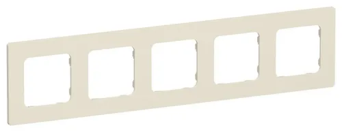 Рамка 5-м СП FLITE РУ-5-К-ФлСл сливочный IEK FI-M52-32-20-K86