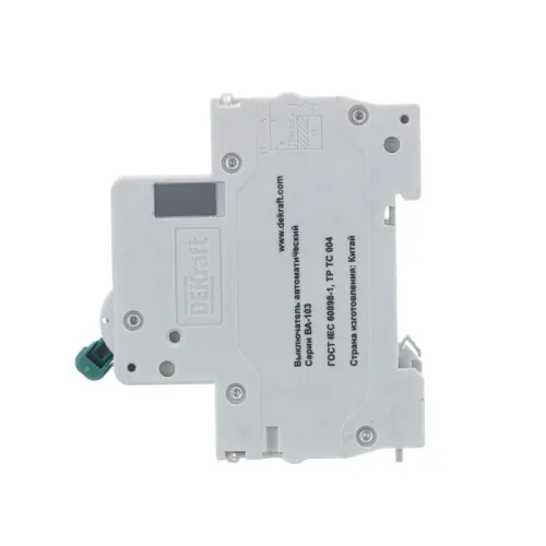 Выключатель автоматический модульный 3п С 10А 6кА ВА-103 DEKraft 12303DEK фото 3