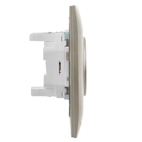 Розетка 2-м SKANDY 10А без заземл. защ. шторки в сборе SK-R09Sh шампань IEK SK-R23-10-K37-F фото 5