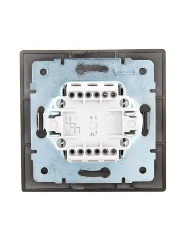 Выключатель 1-кл. 1п СП Mira 10А IP20 с подсветкой со вставкой черн. бархат LEZARD 701-4242-111 фото 4