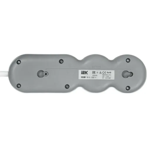 Удлинитель 3х1.5м с заземл. 16А IP20 Uno У03В 2P+PE 250В 3х1.5 IEK WYP53-16-03-D15-ZK фото 3