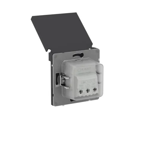 Розетка силовая KANT IP44 2P+E защ. шторки с крышкой черн. уголь DKC 7012013 фото 5