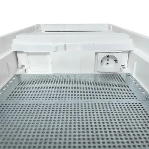 Щит комбинированный встраив. Nova 3 DIN-рейки + 1 монтаж. плата 5 габарит IP41 с метал. перфорированной дверью EKF Proxima nv-cb-pmd-3+1 фото 4