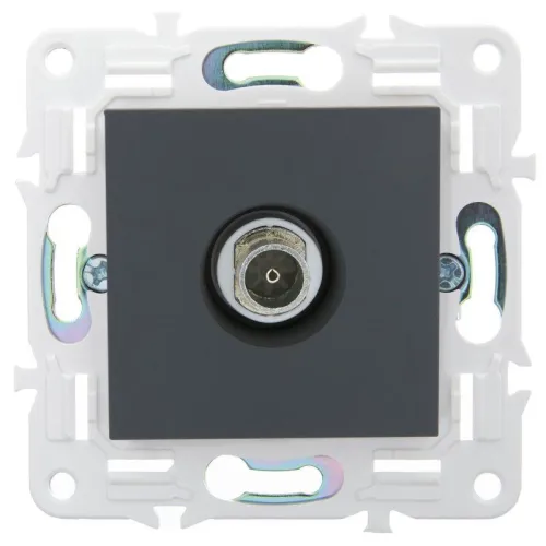 Розетка TV оконечная SKANDY SK-A12G графит IEK SK-A10-O-K53 фото 2