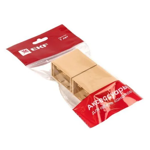 Соединитель на стык 40х25 под свет. дерево Plast PROxima (уп.4шт) EKF conl-40-25x4 фото 6