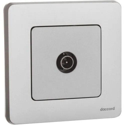 Розетка телевизионная проходная TV Inspiria 14дБ 5-862мГц механизм алюм. IEK 673862 фото 6