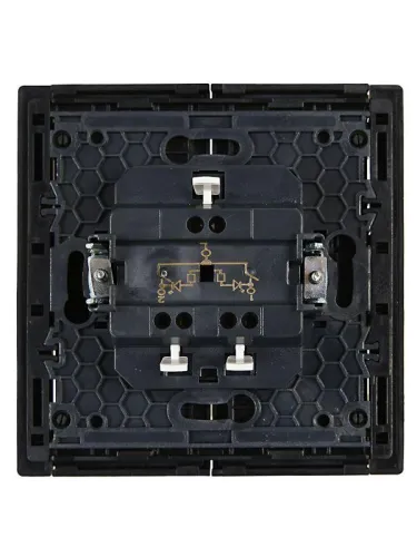 Выключатель 2-кл. СП FORTE&PIANO 10А FP106 с индикацией черн. IEK FP-V20-1-10-1-K02 фото 3