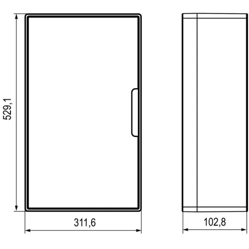 Щиток настенный Фрейм (FRAME) 36мод. с бел. дверцей с 4 шинами PEN (2шт на 8 отверст. и 2шт на 10 отверст.) бел. DKC F36W1WW фото 4
