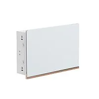 Корпус ArtShell Elegance силовой встраив. 22мод. бел. дверь из закал. стекла EKF artshell-e-22p-cw