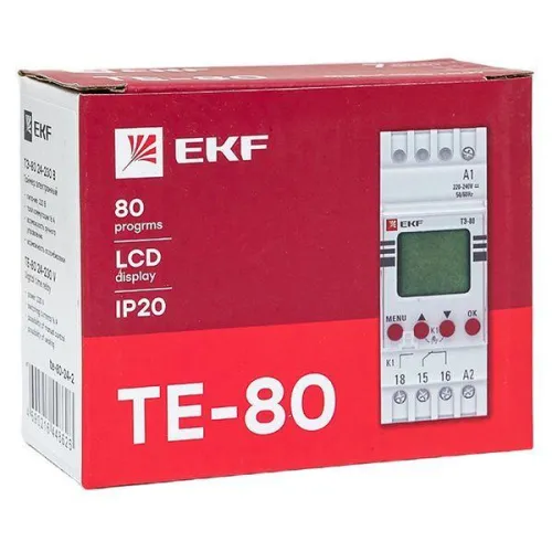 Таймер электронный двухканальный ТЭ-80 24-230В EKF te-80-24-2 фото 8