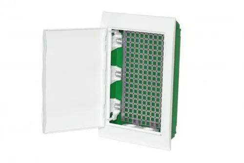 Корпус встраиваемый City9 Box IT 3 ряда 36мод. 2 розетки с бел. дверцей SE EZ9E312P2FIT