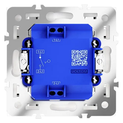 Выключатель 1-кл. СП S70 10А механизм бел. глянцевый Voltum VLS010101 фото 5