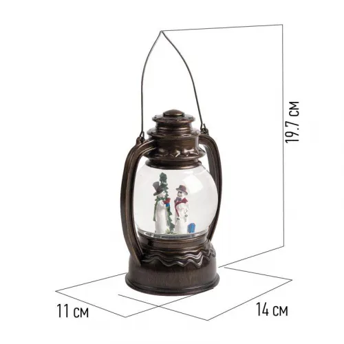 Фонарь декоративный Снеговики 1LED бел. 1.5Вт IP20 эффект снегопада с подсветкой Neon-Night 501-061 фото 3