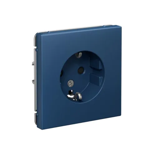 Розетка ArtGallery 16А с заземл. защ. шторки механизм аквамарин SE GAL001145 фото 2