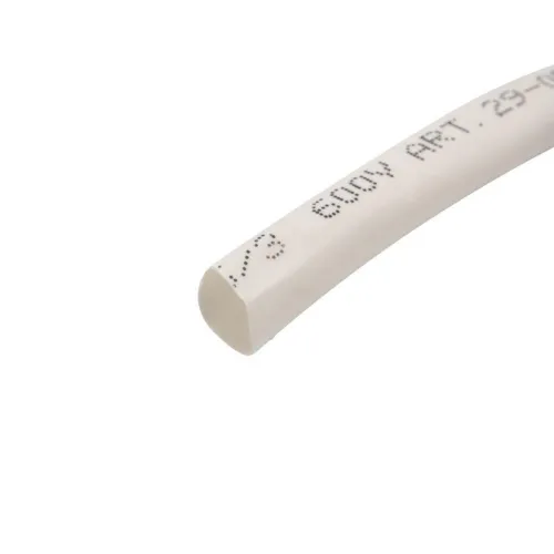 Трубка термоусадочная ТУТ нг 6.0/3.0 бел. ролик 2.44м Rexant 29-0031 фото 2